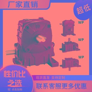 隧道变速可定制变速器蜗轮蜗杆减速机 WP涡轮减速机小型手摇立式