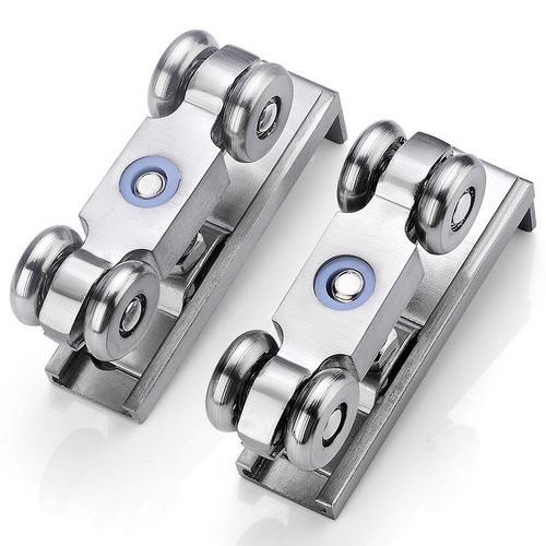 吊轮移门推拉门吊滑轮轨道厨房卫生间木门吊轨上滑轨配件金属吊轮