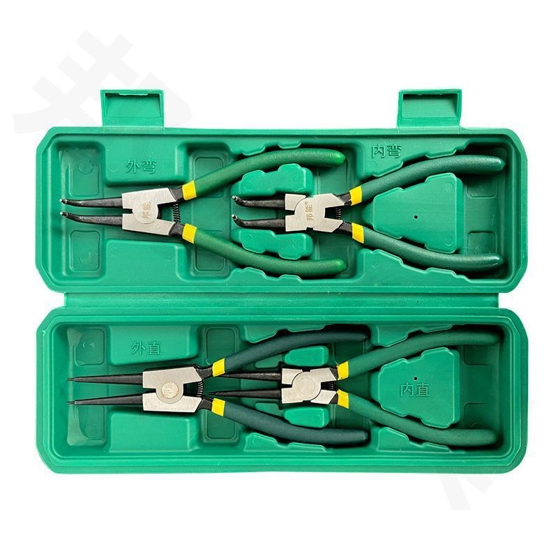 现货量大从优卡簧钳套装工具多功能钳内外两用工业级挡圈钳