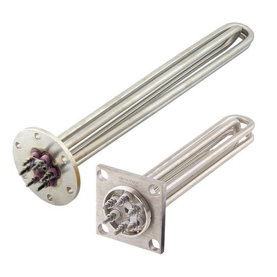 115法兰加热管immersion heater水箱导热油大功率380v锅炉电热管