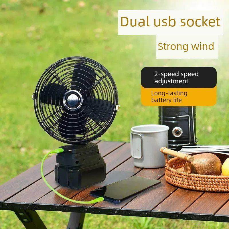 适合牧田锂电池长效风扇工业级充电户外露营式迷你钓鱼档