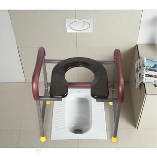 坐便器老人孕妇坐便椅加固防滑坐便凳子蹲便凳马桶蹲架子折叠靠背