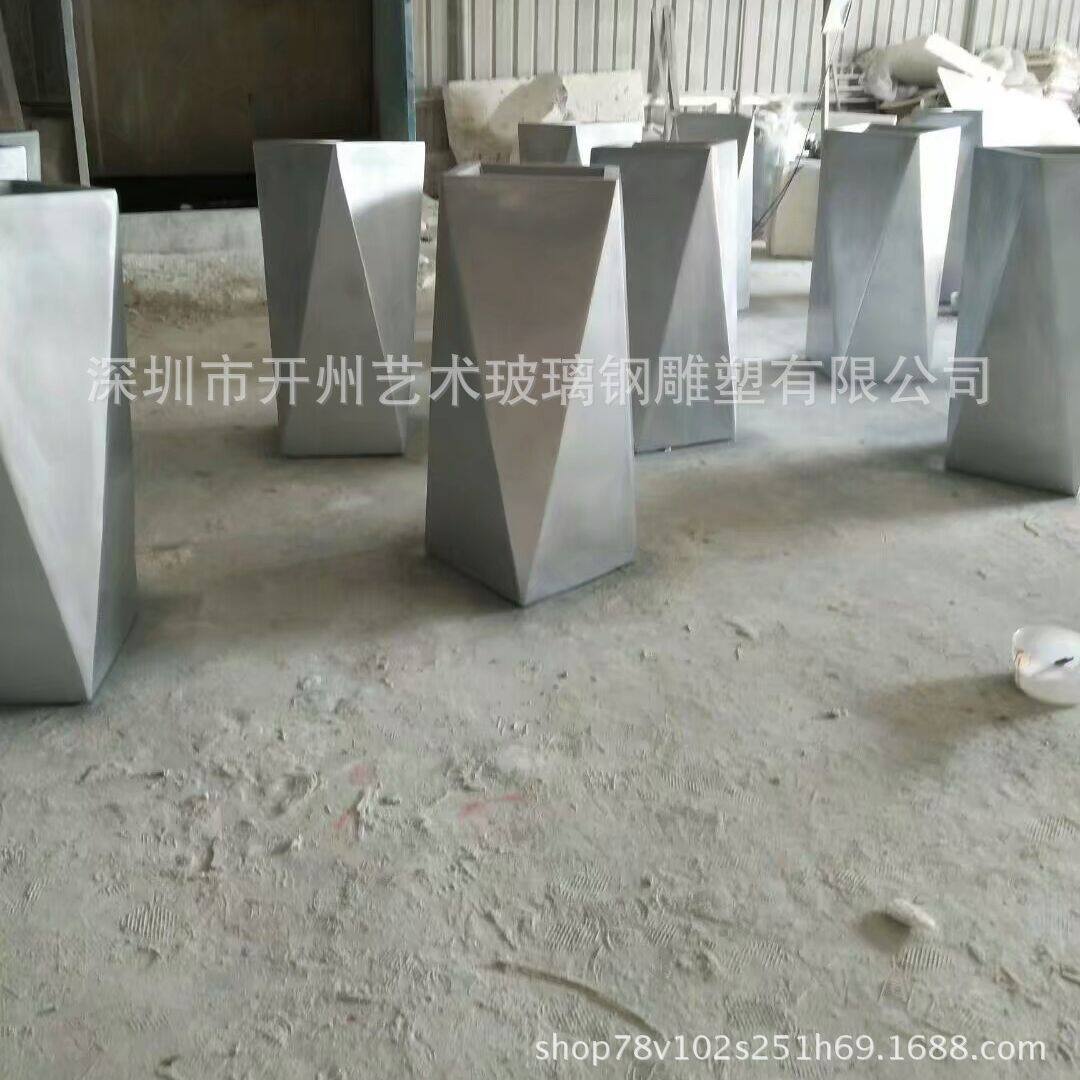 玻璃钢户外花钵树脂组合花箱花坛商业广场花槽隔断围栏售楼部花盆