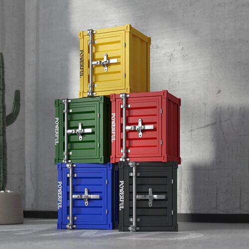 工业风铁艺摄影陈列品服装店床头柜摆件储物箱集装箱酒吧道具橱窗