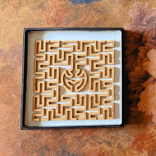 见素香坊督造 万福香篆9.8cm正方形仿古香篆铜器香W道用品印香图