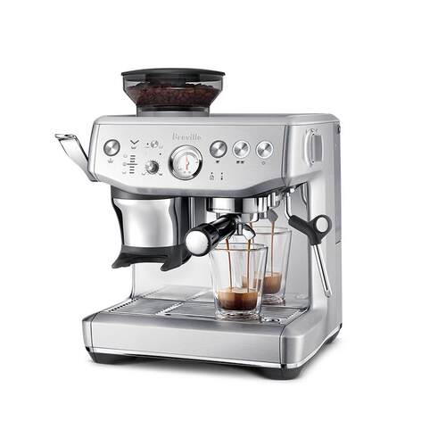Breville 铂富BES876研磨一体半自动咖啡机 意式家用小型辅助压粉