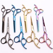 火匠黑色美发剪工具理发剪刀平剪牙剪刘海剪打薄家用练习套装 直剪