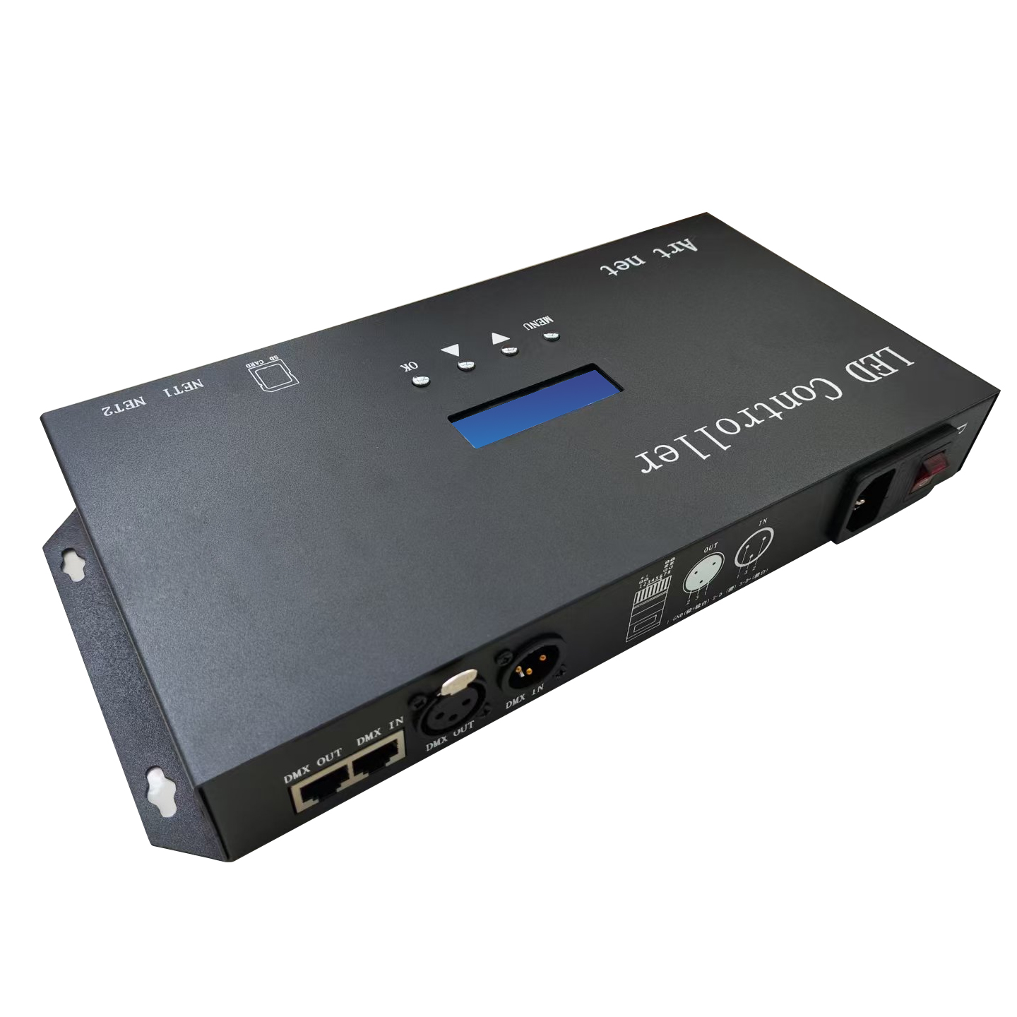 LED控制器DMX512主控SD插卡可编程麦爵士全幻彩灯带宴会厅包房KTV