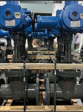 不锈钢电动闸阀MZ941H-64PDN250矿用电动阀手电一体式带485通讯