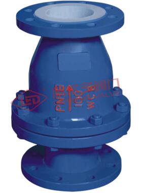 供应旋启式止回阀h44f46衬四氟衬塑止回阀