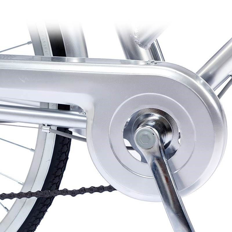 自行车男女士成年大中学生24寸老式轻K便上班普通勤单变速单车