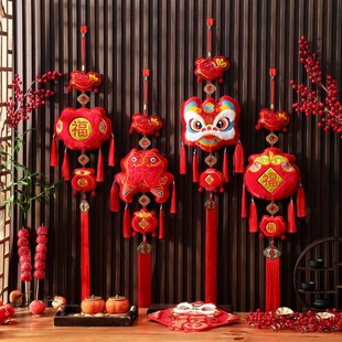 春节过年布置室内墙面挂饰装 新年刺绣福字大挂件2025新款 饰品