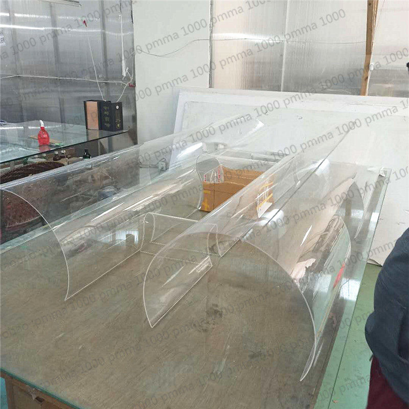 透明亚克力弧形面定制曲面大型模型有机玻璃定做亚克力板热弯加工