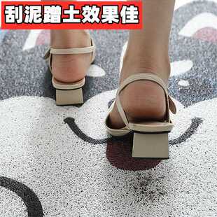 可裁剪入户门丝圈地毯可爱卡通地垫大门I口玄关门垫脚垫.浴室防滑