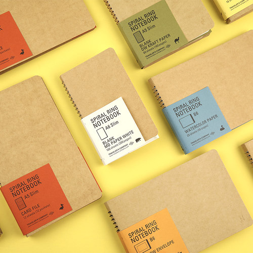 Travelers TN旅行者金属B线圈笔记本复古手帐记事本DIY剪贴本