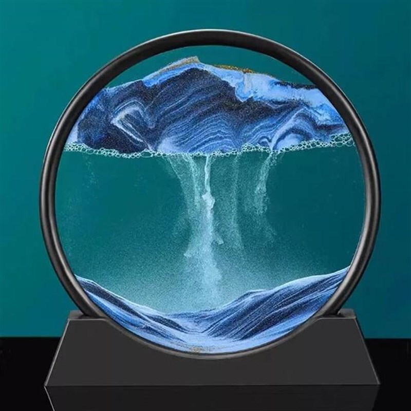 酒柜3D客厅玄关艺术装饰品流沙画创意解N压办公室桌面轻奢礼物图片