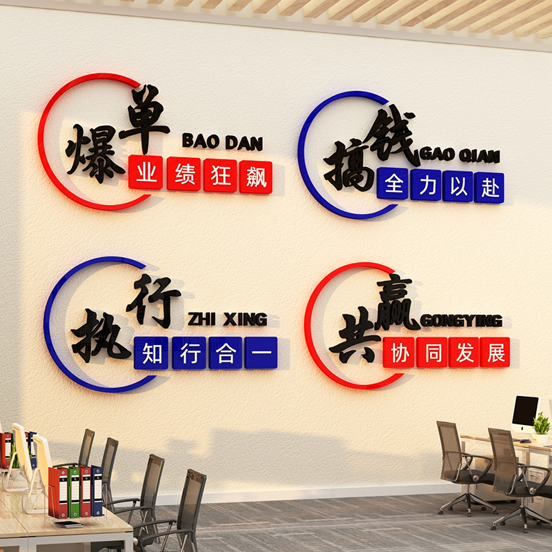 办公室墙面装饰企业文化背景