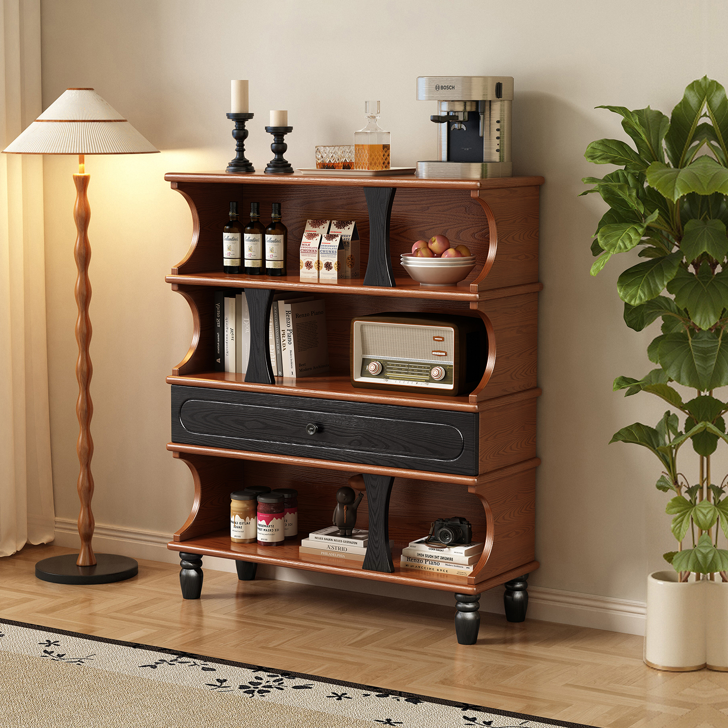 2025新款中古风家用陈列柜