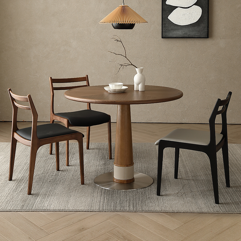 家用圆形吃饭桌子2025新款餐桌