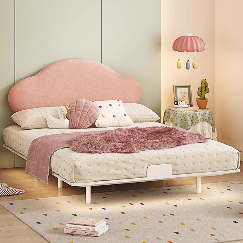儿童床女孩公主床云朵床碳素钢床