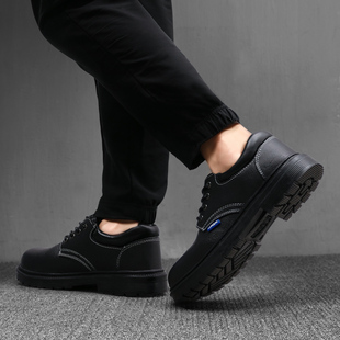 保暖安全老保工作棉鞋 防砸防刺穿钢包头防臭轻便冬季 男款 劳保鞋