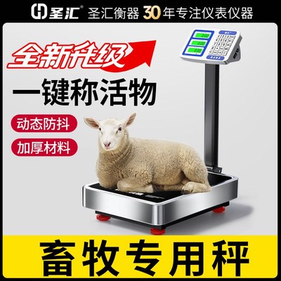 2025新款畜牧专用l电子秤150公斤商用高精度台秤300kg精准工业磅