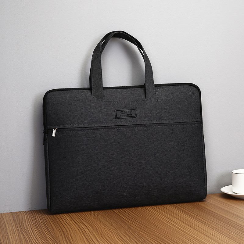 商务文件包男士公文包定制logo牛津布收纳袋a4Q文件袋帆布公文袋