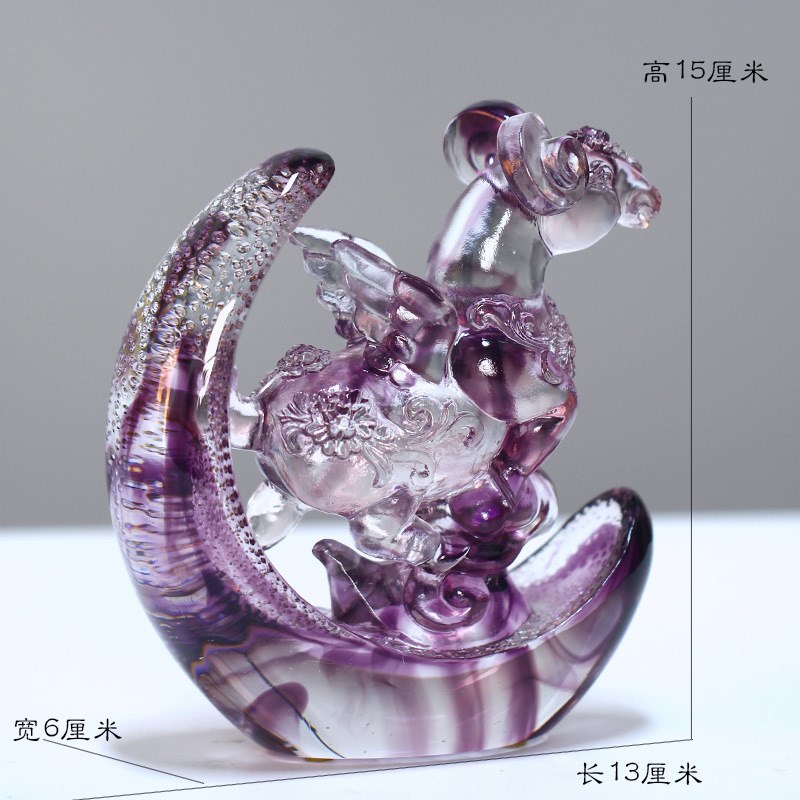 琉璃生肖羊创意摆件居t家客厅办公摆放装饰商务朋友节日礼品