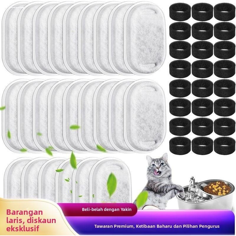 适用探宠猫狗饮水机方形滤芯不插