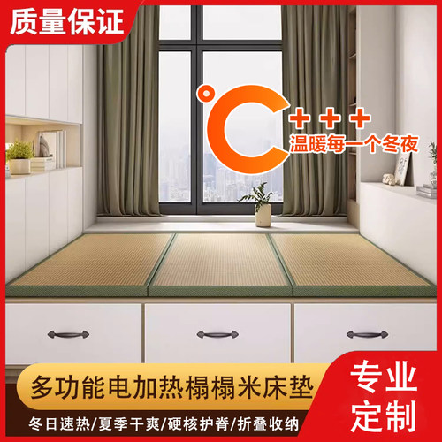 榻榻米垫子加热垫椰棕日式塌塌米踏踏米床垫定做石墨烯电热炕垫