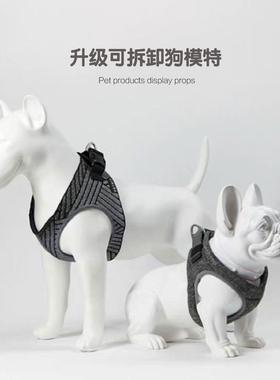 狗道具宠物服装架展示模特玻璃钢材质升级可拆卸款陈列摆件牛头梗