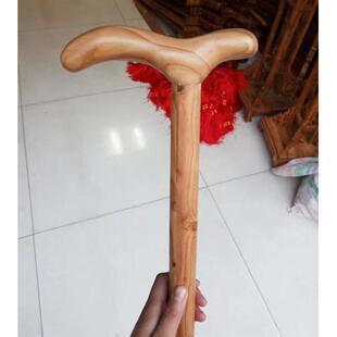 包邮正宗桃木龙头拐杖拐棍实木雕老人防滑手杖可携式祝寿礼品