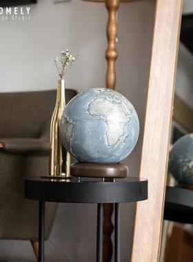 HomelyGlobe宏微地球 书房客厅办公室摆件冰川蓝双语地球仪32cm