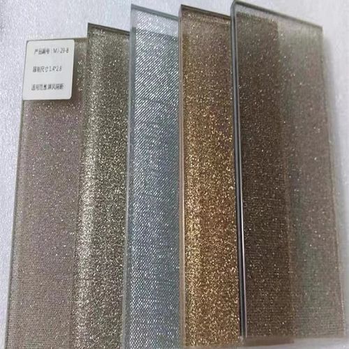 钢化超白夹丝艺术玻璃隔断定制酒店淋浴房客厅玄关背景墙楼梯扶手