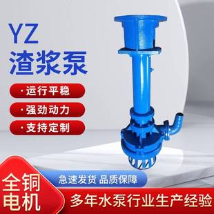 200YZ液下渣浆泵立式 大流量潜水泵矿用长杆抽砂泵河道泥浆泵