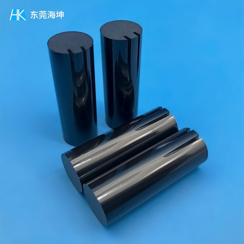 氮化硅陶瓷棒定做 耐高温精密陶瓷棒黑色实心陶瓷轴棒绝缘陶瓷柱