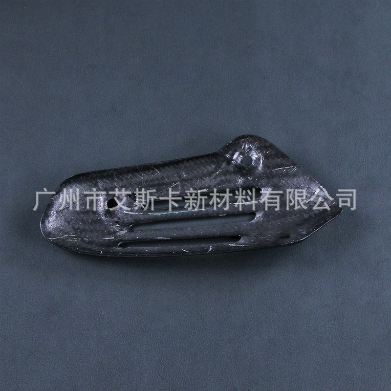 适用维斯帕Vespa SPRINT 150踏板车碳纤维改装排气管罩防烫隔热板