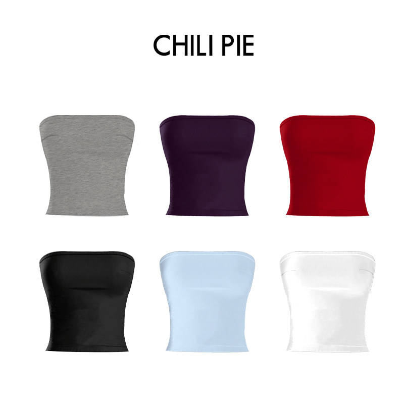 ChiliPie SOFT JERSEY系列掐腰显瘦抹胸（601017）