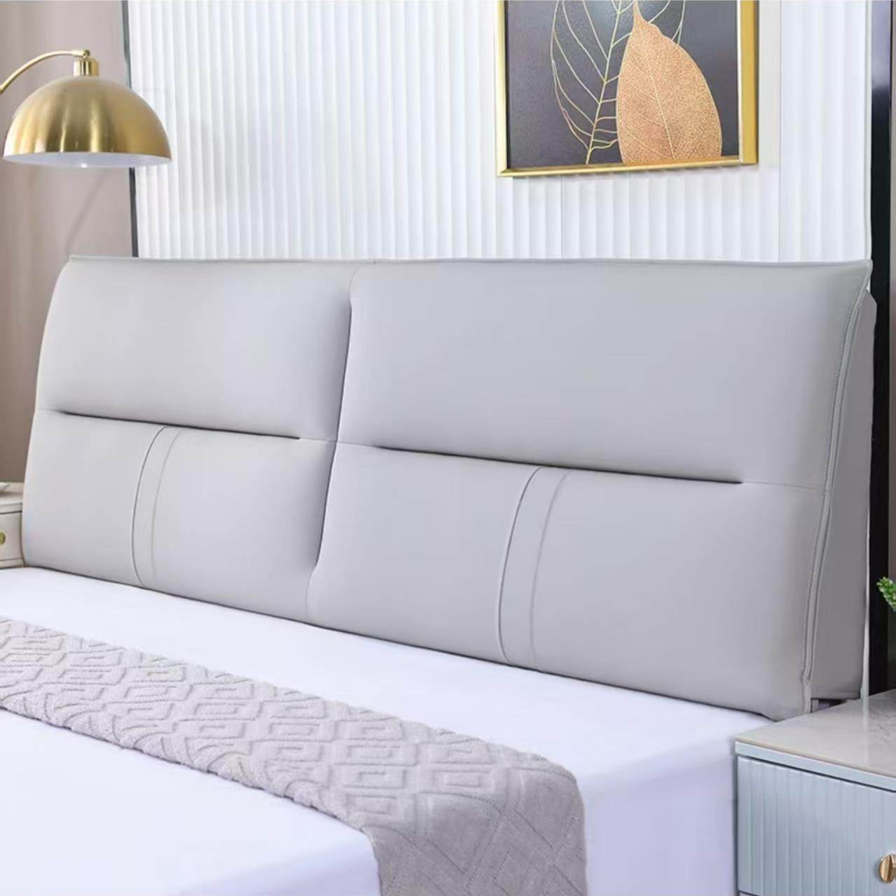 新款猫抓皮软包床头靠垫床头通用简约榻榻米自沾靠背可定制免拆洗,居家布艺,床头靠垫,淘宝优惠券,粉丝福利购,淘宝优惠卷