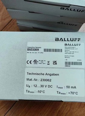 巴鲁夫BALLU电感式传感器BES M12MI-NSC40B-BV03原装现货