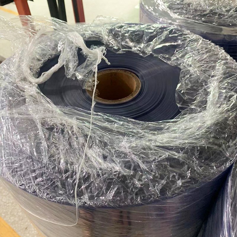 高光PVC胶片彩盒窗口邮册蓝色PVC胶片0.07mm透明磨砂PVC胶片