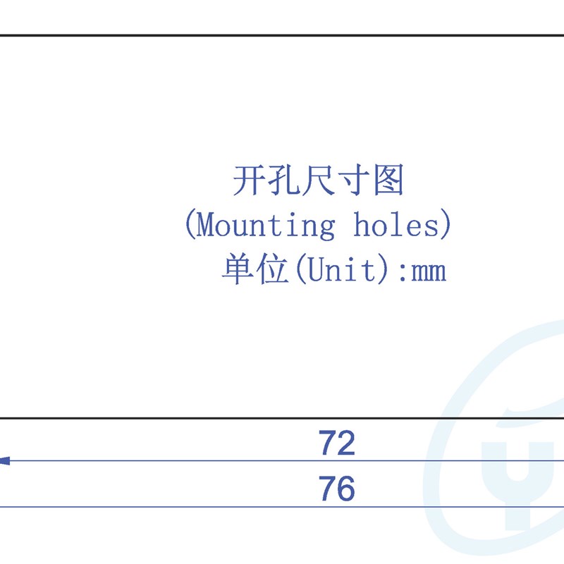 YB5135D三线DC0-10V数字直流电压表20V数显LCD表头2V100V200V500V