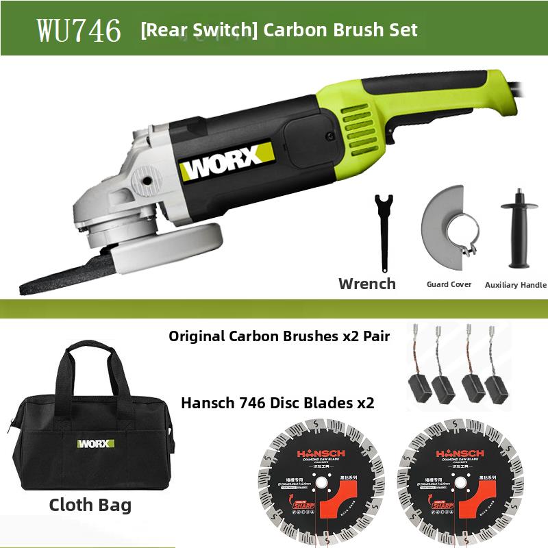 维克斯角磨机Wu738大功率3000瓦746手磨机切割研磨工业抛光研磨机