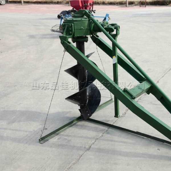 车载式钻坑机 植树造林挖坑作业工具 四轮拖拉机后置田地挖掘机