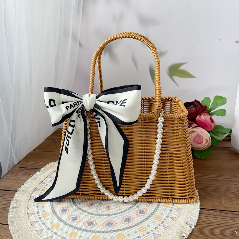 花篮铁艺复古田园插花鲜花手提篮