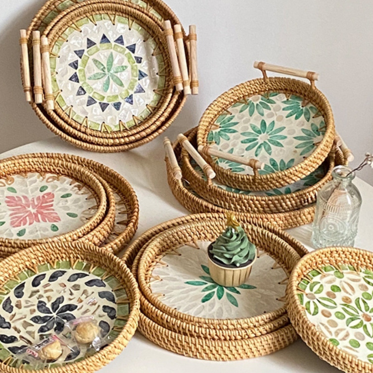 餐厅早餐糕点茶托盘水果小吃盘