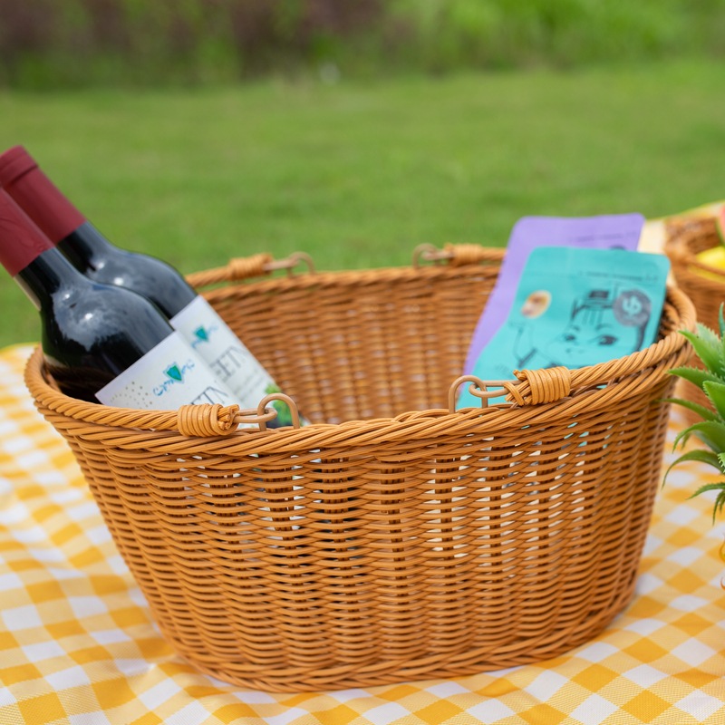 水果篮蔬菜筐野餐篮超市购物藤筐