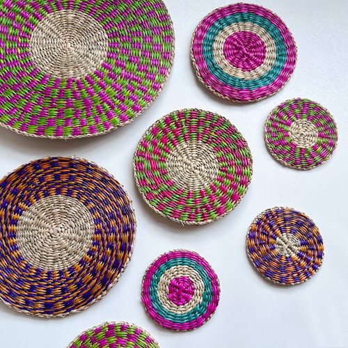 越南手工编织餐垫隔热防烫