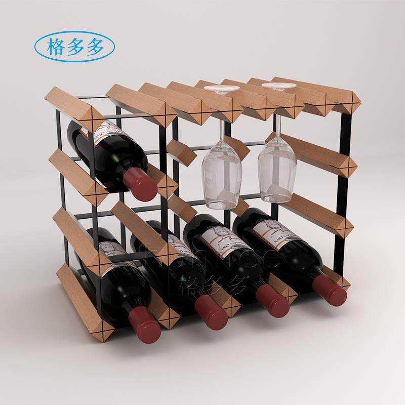 格多多酒吧创意悬挂杯架红酒杯架倒挂酒瓶置物架收纳架葡萄酒托架