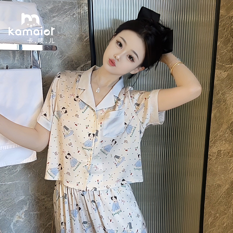 卡唛儿女气质休闲2026夏睡衣家居